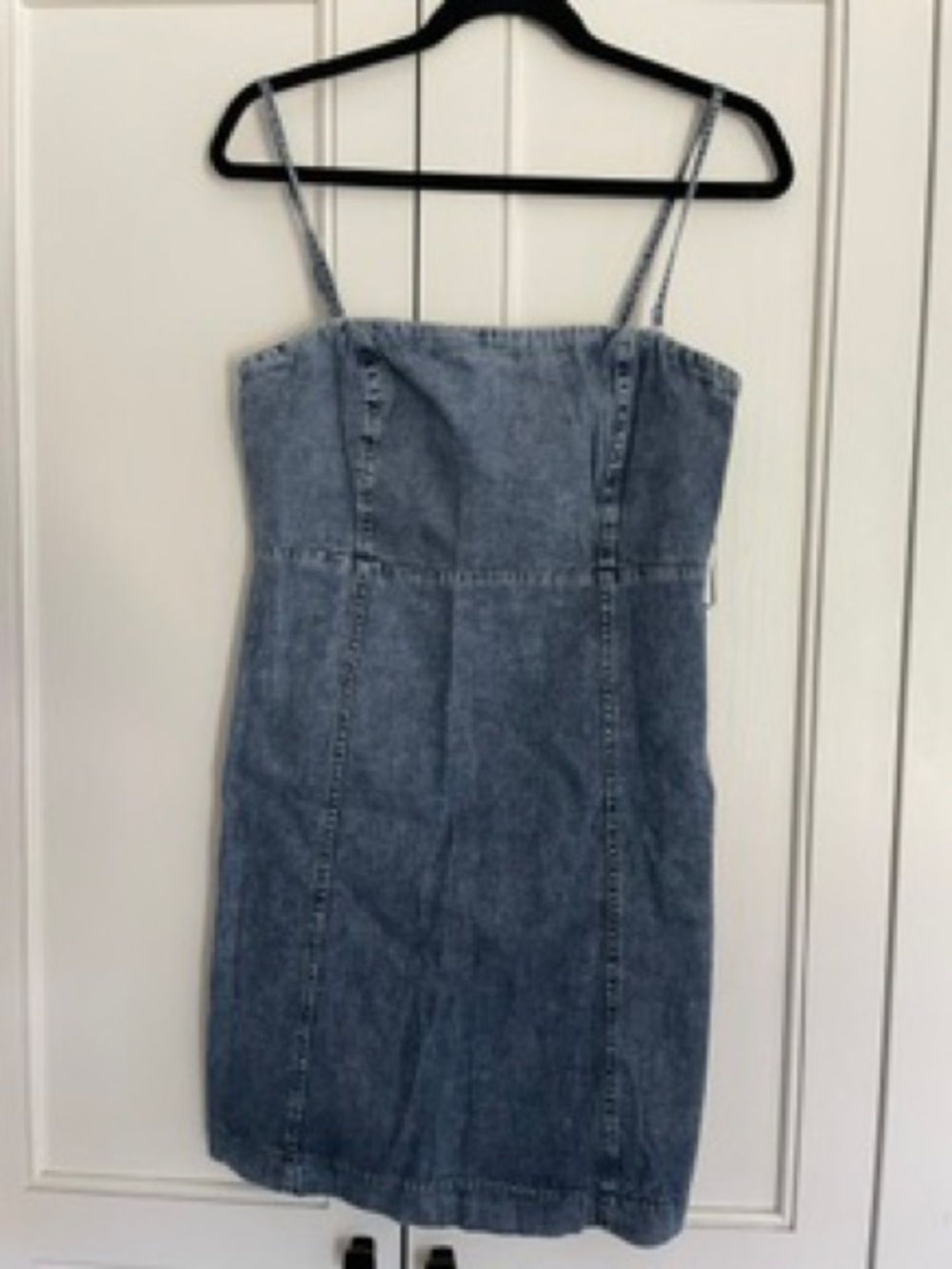 GAP Denim Blue Spaghetti Strap Dress
